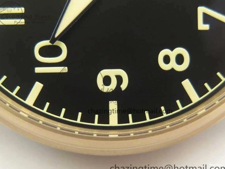 MIROTIME 0123 Big Pilot IW510301 Satin-Polished RG YLF Best Edition Black Dial On Leather Strap A Flexible 7222